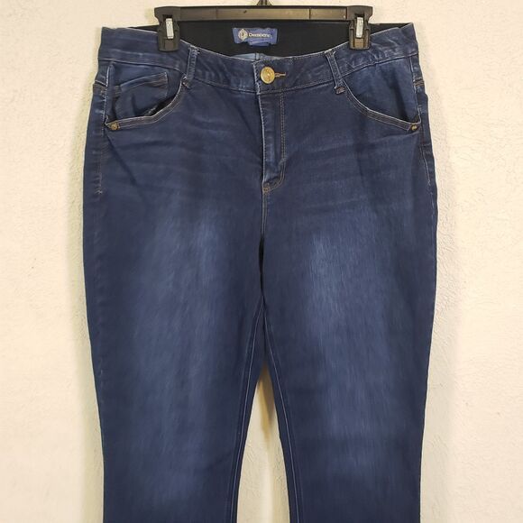 Democracy Ab Solution Itty Bitty Bootcut Jeans Dark Wash Women’s 18W - Picture 3 of 12